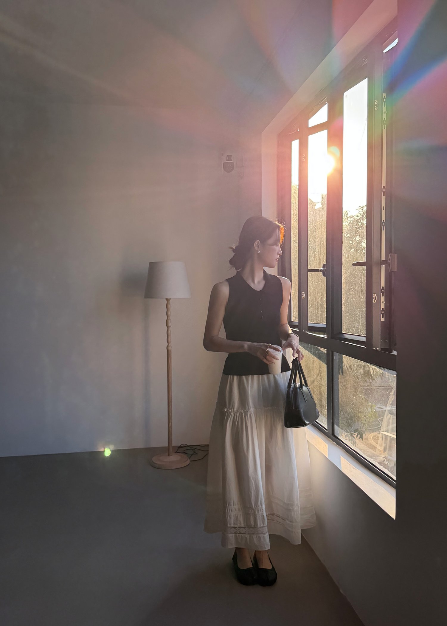 Nera Cami Knit Top in Black