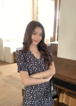 Le' Reve Floral Mini Dress in Black