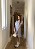 Le' Reve Floral Mini Dress in Blue