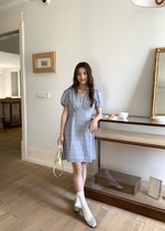 Le' Reve Floral Mini Dress in Blue