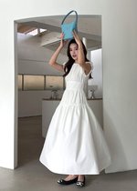 Camille French Maxi Dress in White