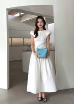 Camille French Maxi Dress in White