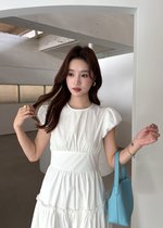 Camille French Maxi Dress in White