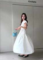 Camille French Maxi Dress in White