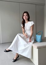 Camille French Maxi Dress in White