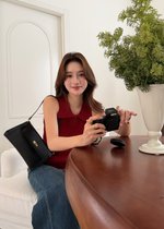 Nera Cami Knit Top in Maroon