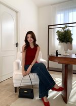 Nera Cami Knit Top in Maroon