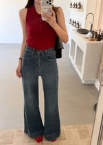 Nera Cami Knit Top in Maroon