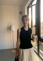 Nera Cami Knit Top in Black