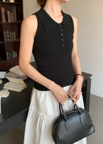 Nera Cami Knit Top in Black