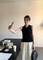 Nera Cami Knit Top in Black