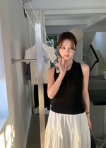 Nera Cami Knit Top in Black