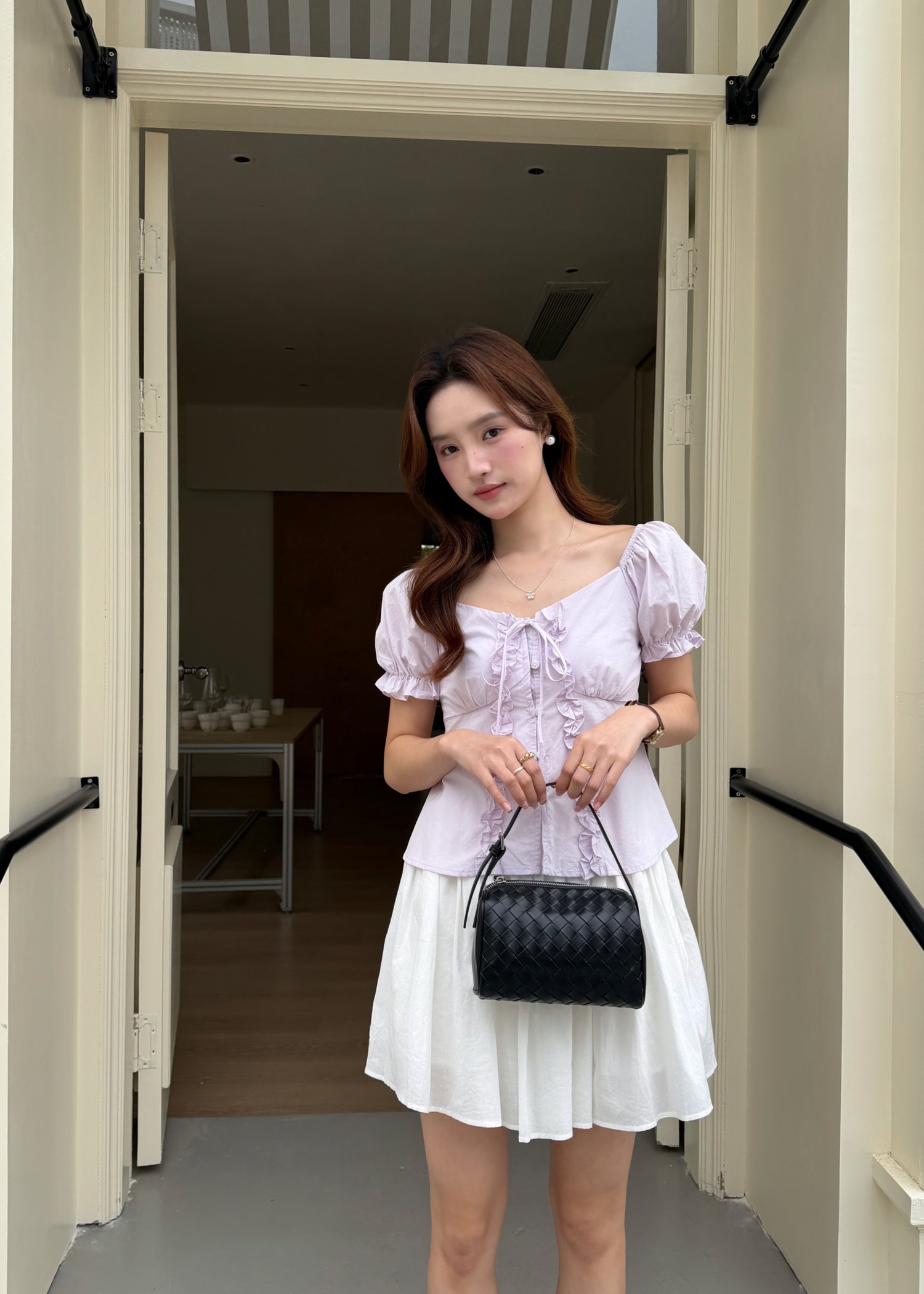 Colette Ruffles Blouse in Baby Yam