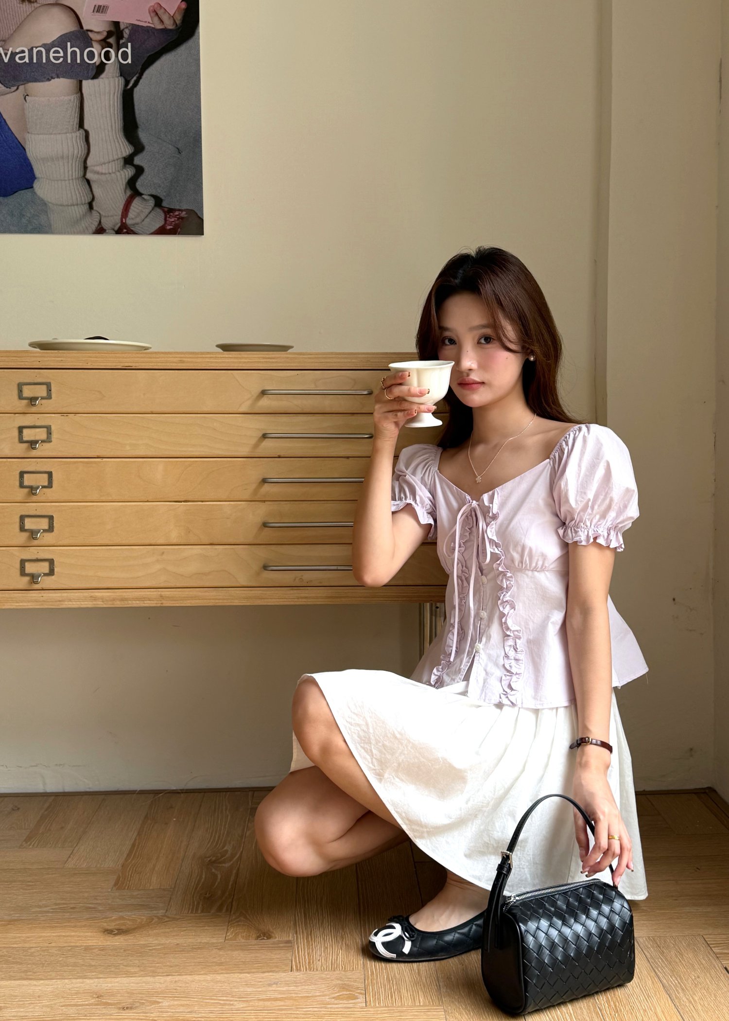 Colette Ruffles Blouse in Baby Yam