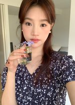 Le' Reve Floral Mini Dress in Black