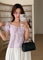 Colette Ruffles Blouse in Baby Yam