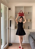 Grace A-line Mini Dress in Black