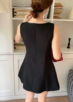 Grace A-line Mini Dress in Black