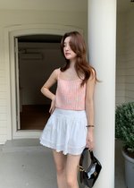 Iriana Tweed Cami Top in Pink