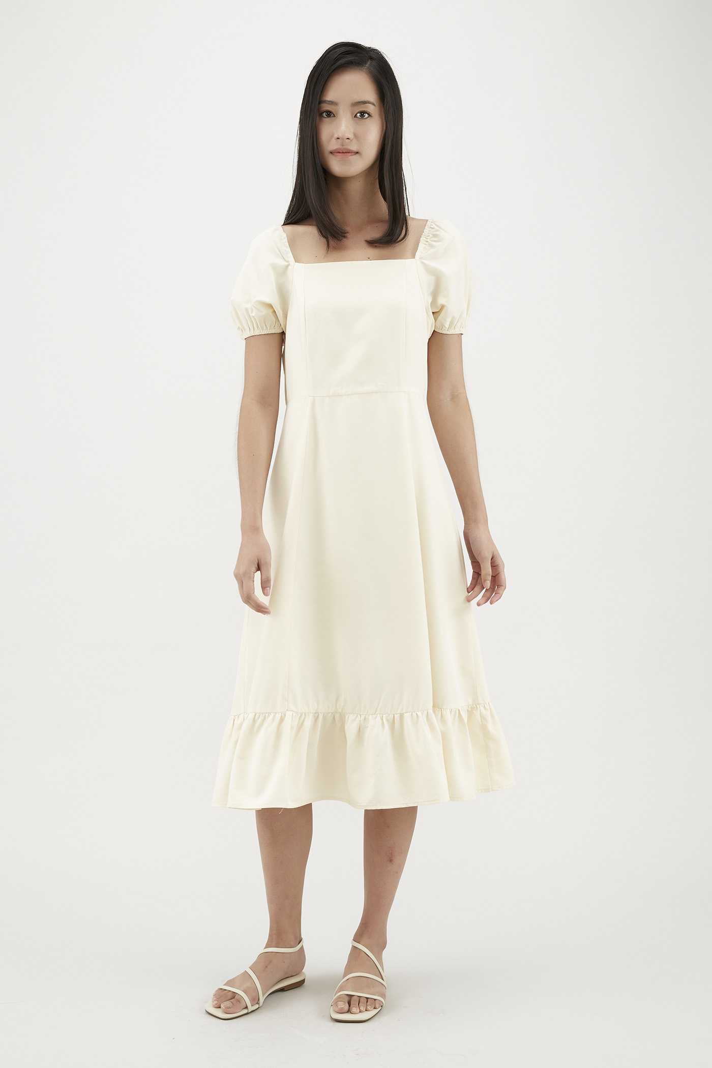 Eydie Puff-Sleeve Dress