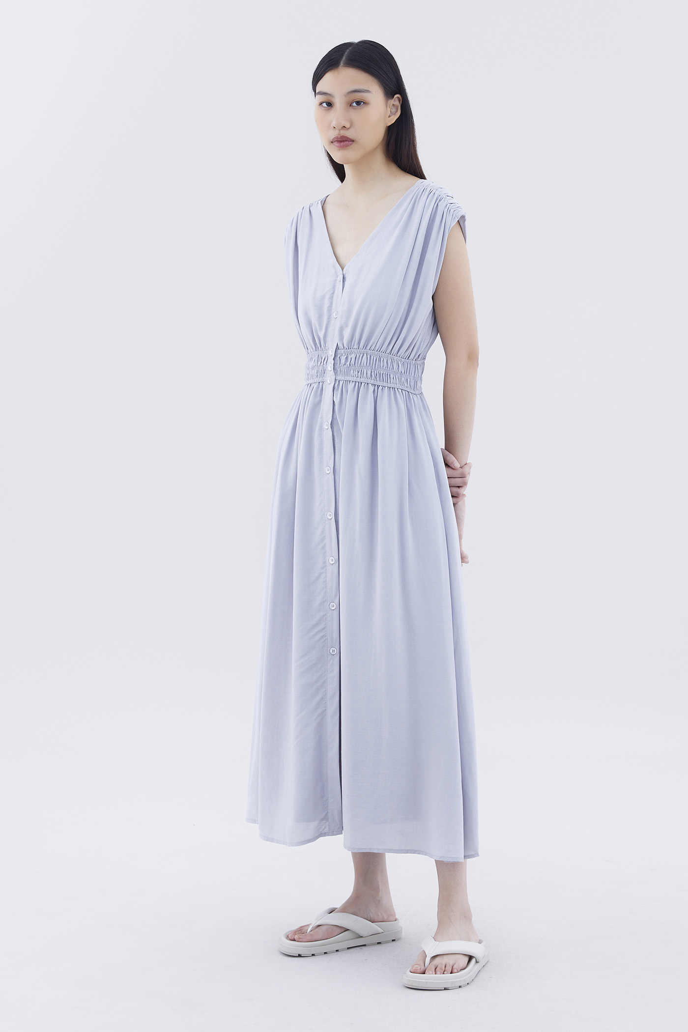 Selane Smock-Waist Dress