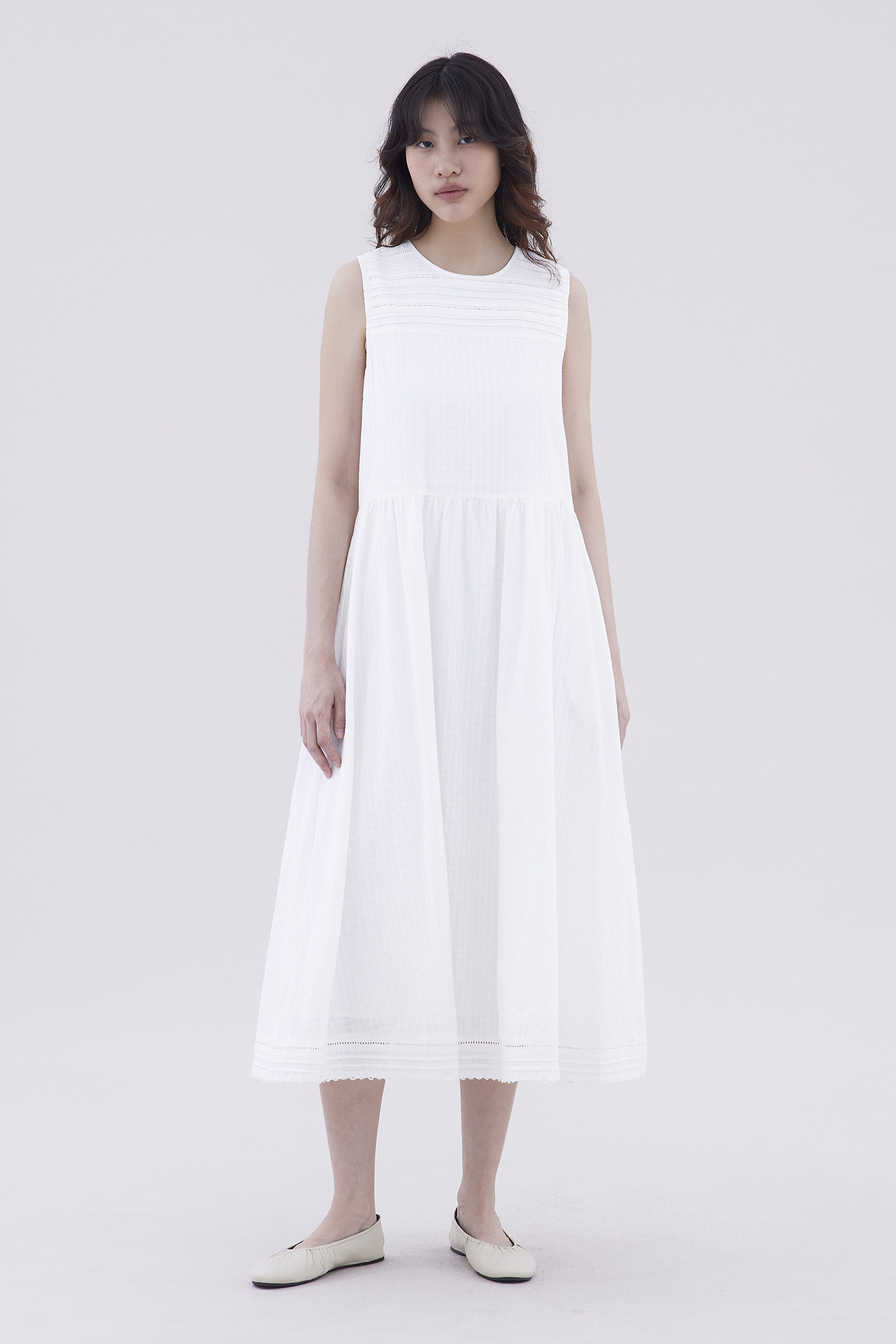 Elize Pin-Tuck Dress