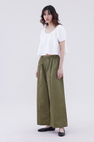 Joellea Scoop-Neck Lace-Trim Blouse