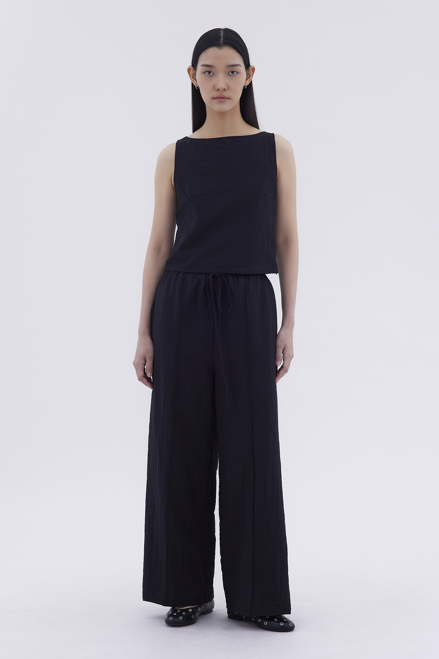 Yara Drawstring Wide-Leg Pants