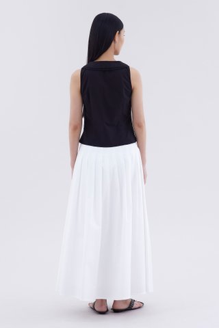 Phylicia Double Collar Sleeveless Shirt