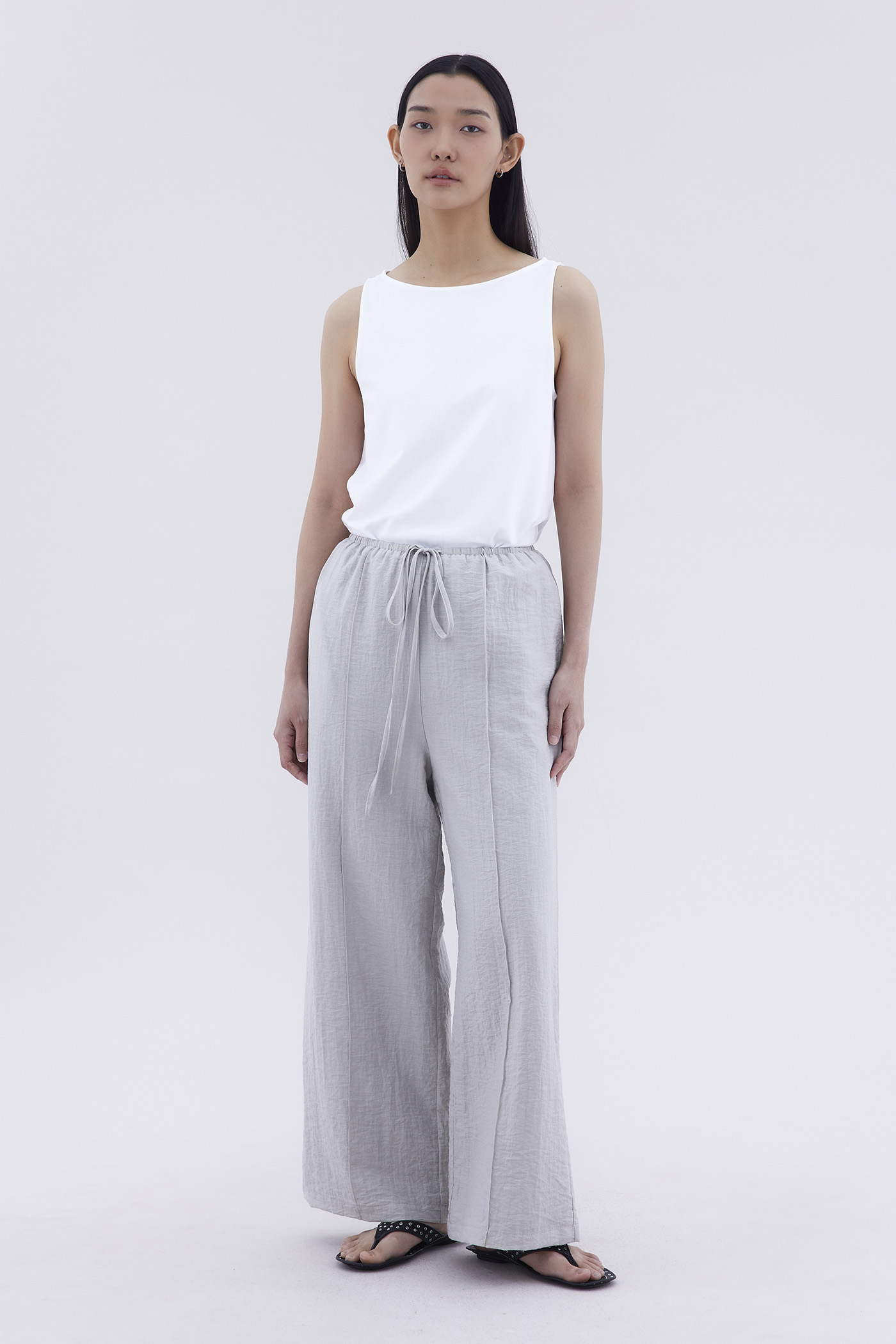 Yara Drawstring Wide-Leg Pants