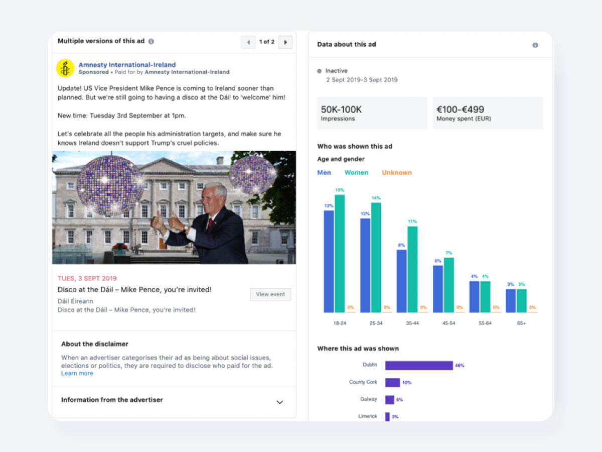 instagram advertising cost (Ad library) , instagram ads price (target audience)