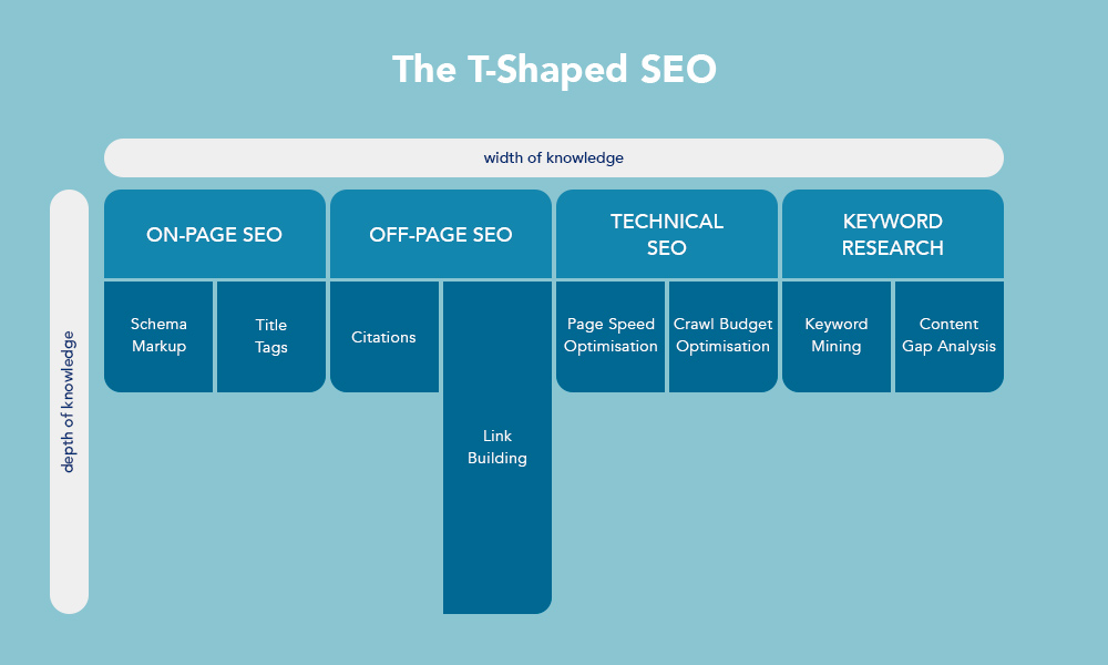 seo expert (T-shaped SEO specialist) , seo services (go-to SEO specialist)