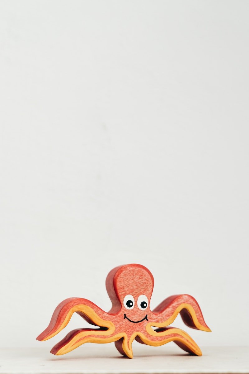 Wooden Toy Octopus