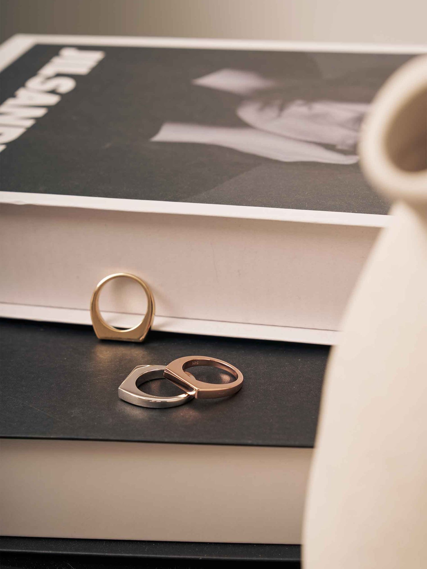 Flat Signet Ring in Silver