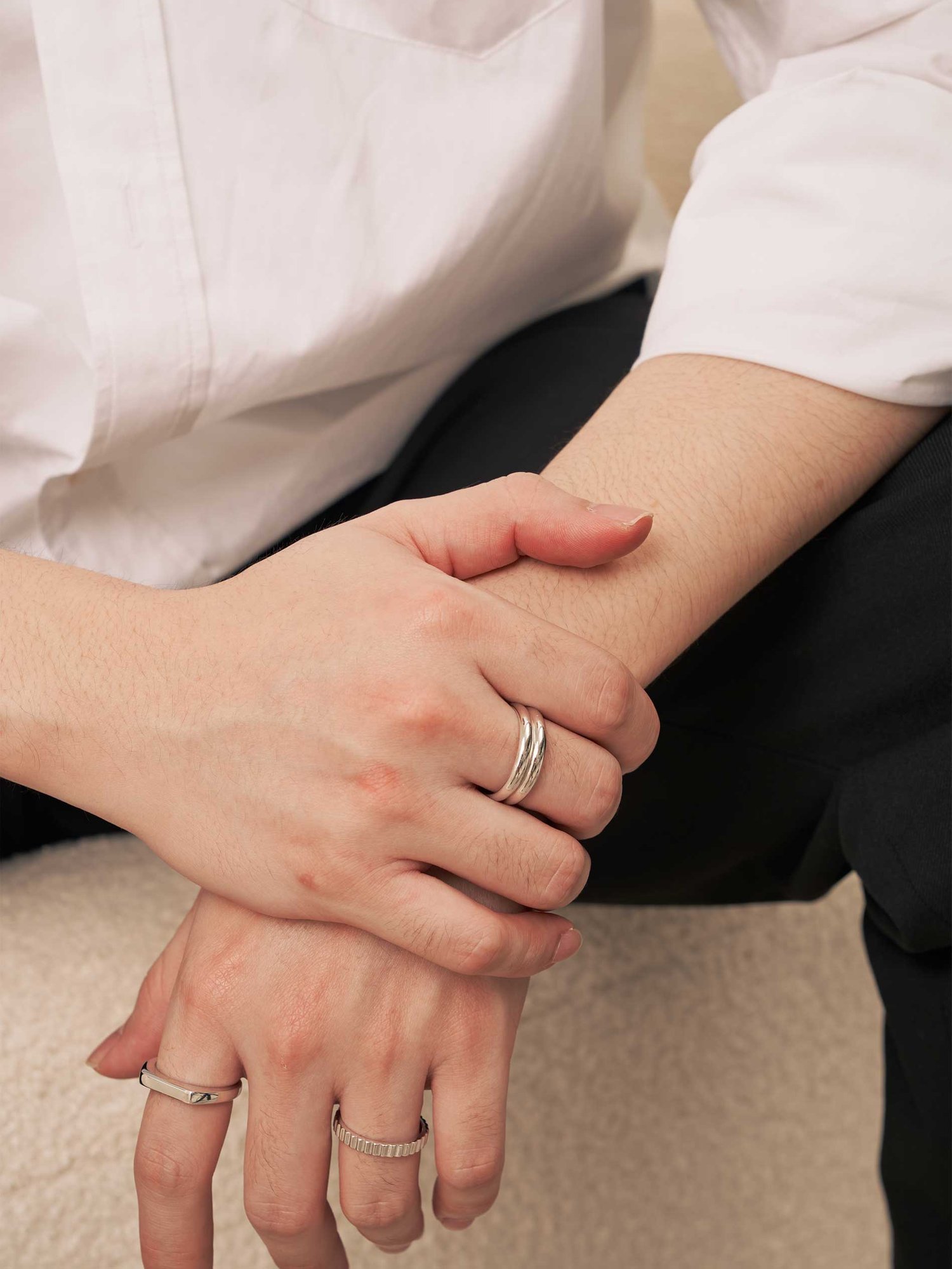 Flat Signet Ring in Silver