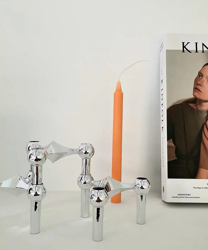 Fontaine Chrome Candleholder Fontaine Chrome Candleholder