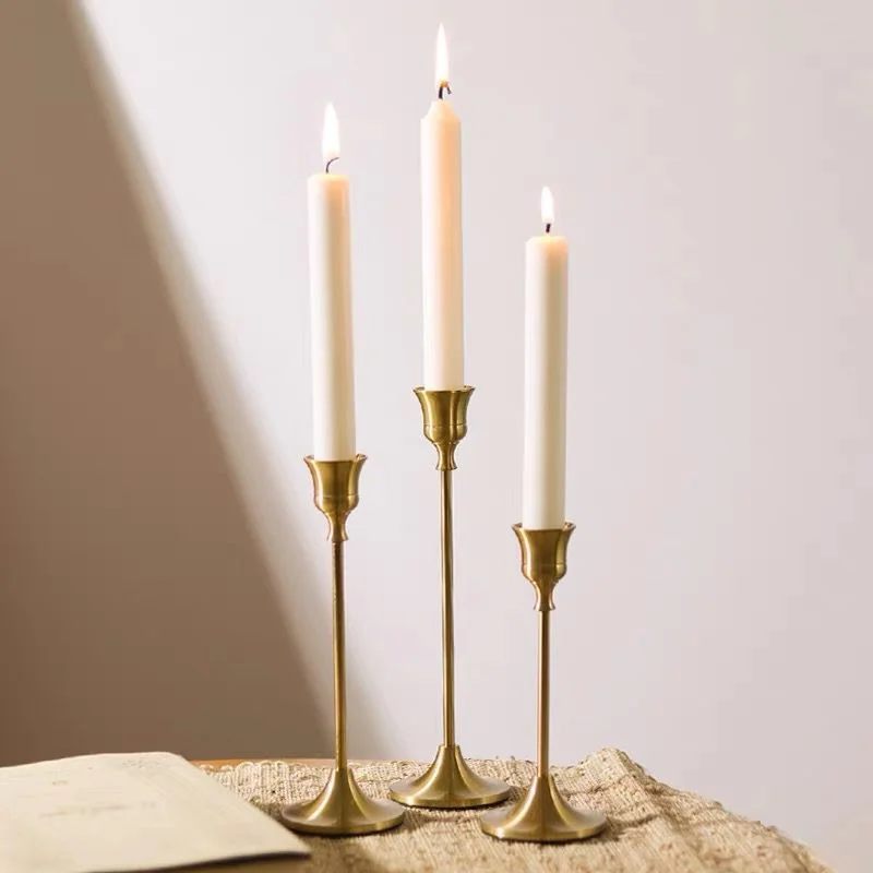 Frieda Brass Gold Candleholder Frieda Brass Gold Candleholder