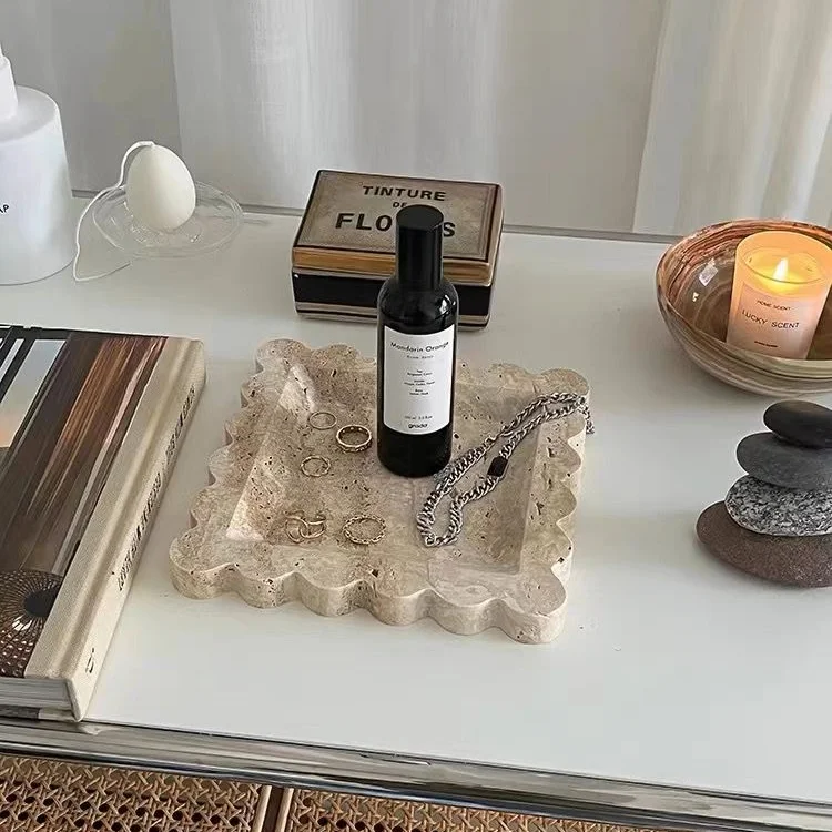 Isla Travertine Tray Isla Travertine Tray