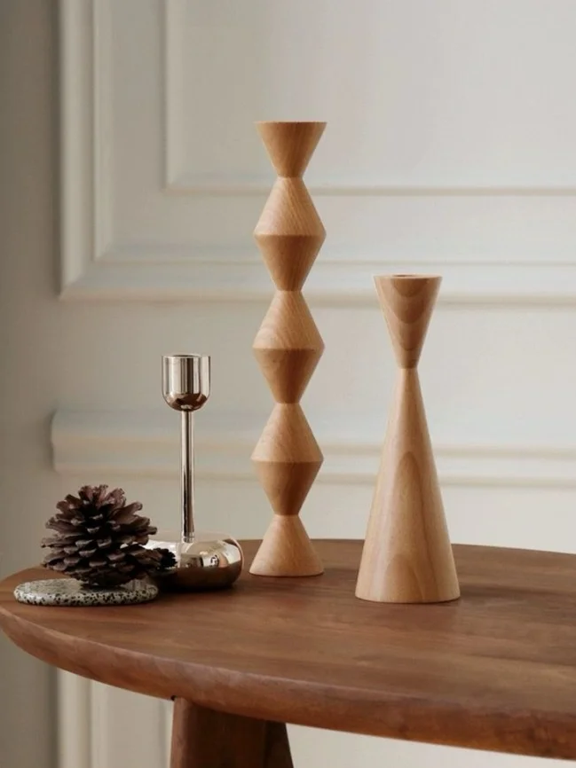 Agretha Wood Candleholder Agretha Wood Candleholder