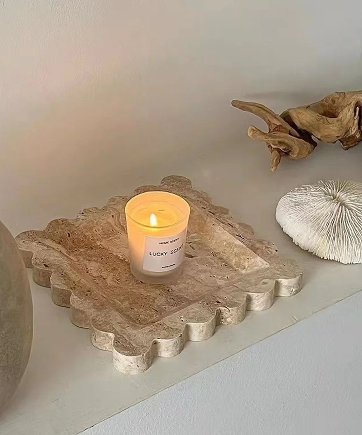 Isla Travertine Tray Isla Travertine Tray