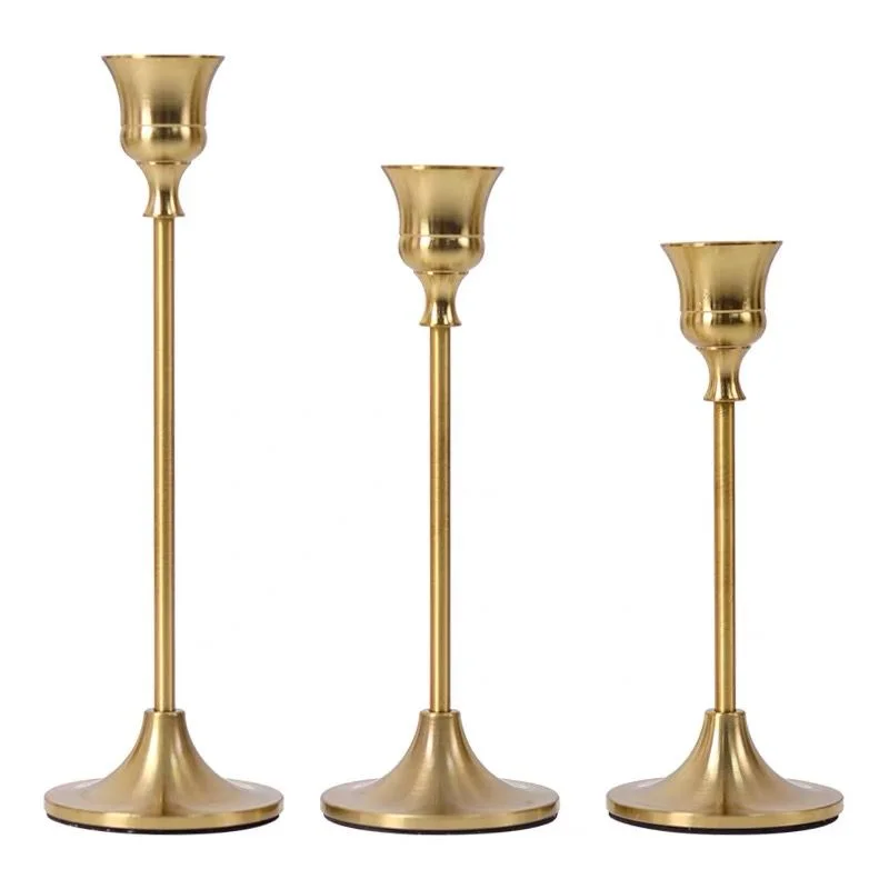 Frieda Brass Gold Candleholder Frieda Brass Gold Candleholder