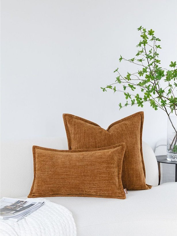 Seymour Blend Chenille Cushion - Caramel Seymour Blend Chenille Cushion - Caramel