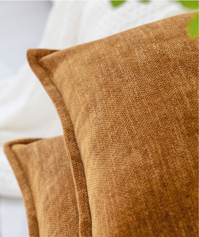 Seymour Blend Chenille Cushion - Caramel Seymour Blend Chenille Cushion - Caramel