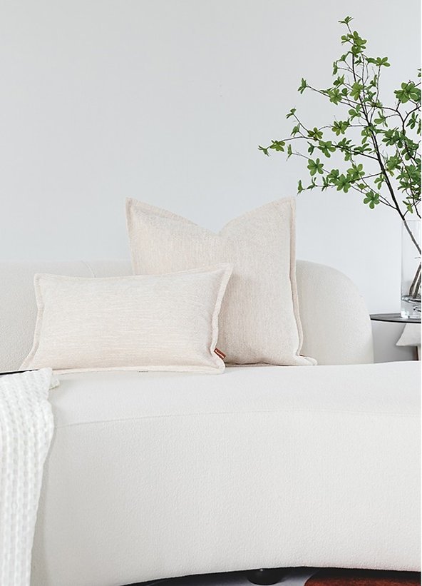 Seymour Blend Chenille Cushion - Cream Seymour Blend Chenille Cushion - Cream