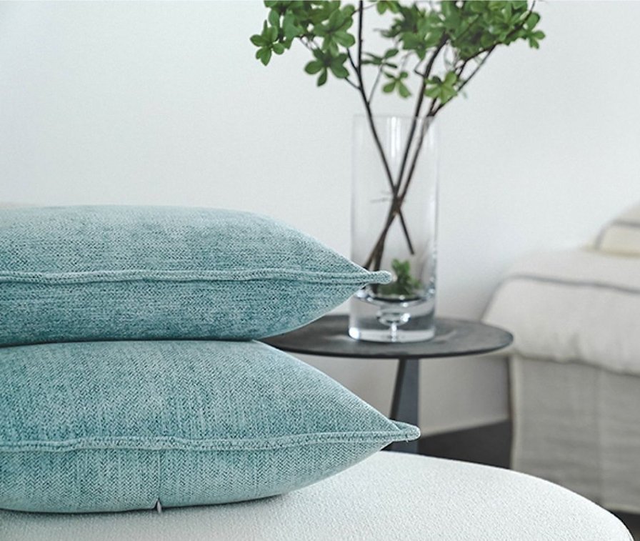 Seymour Blend Chenille Cushion - Ocean Seymour Blend Chenille Cushion - Ocean