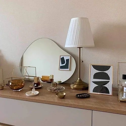 Emelriana Wave Mirror - Vanity Emelriana Wave Mirror - Vanity