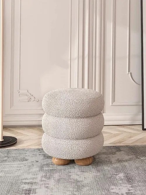 Tansy Lamb Wool Stool Tansy Lamb Wool Stool