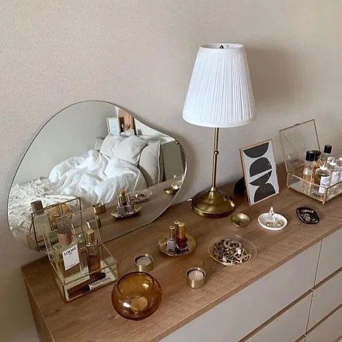 Emelriana Wave Mirror - Vanity Emelriana Wave Mirror - Vanity