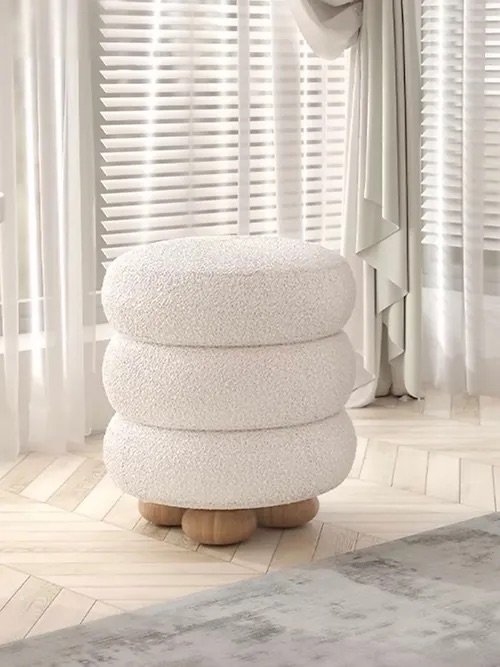 Tansy Lamb Wool Stool Tansy Lamb Wool Stool