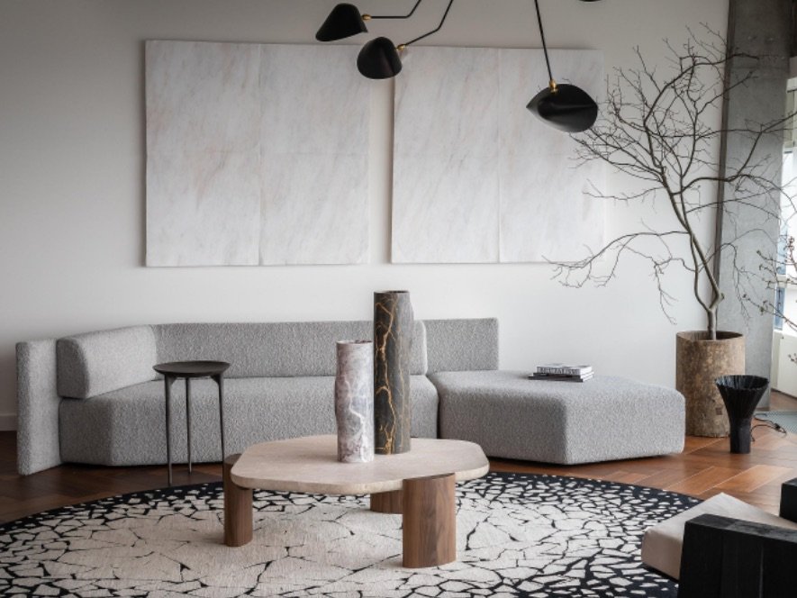 Christophe Travertine Stone Table Christophe Travertine Stone Table
